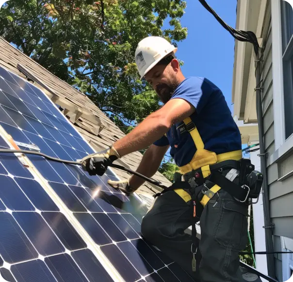 Rooftop Solar Panel Installation
