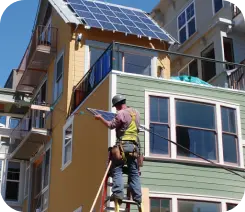 Solar panel installation in Denton