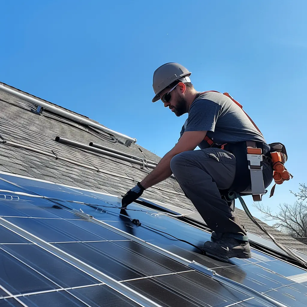 rooftop solar panel installation Arlington